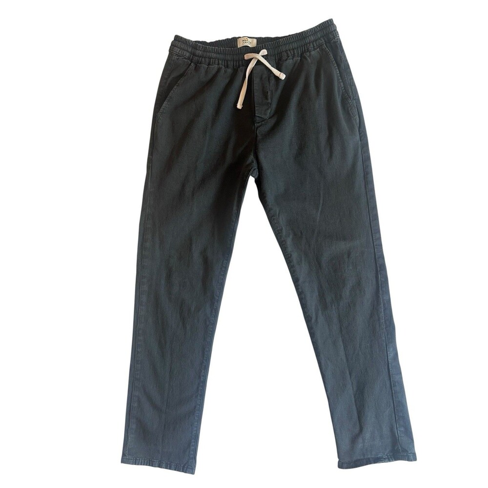 Marine Layer Saturday Beach Pants Slim Fit Mens Sz L Drawstring Joggers GUC